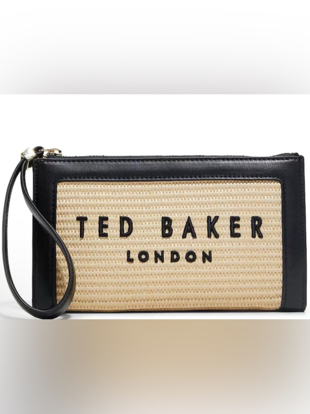 Ted Baker London Naomi Raffia Wristlet - NWT